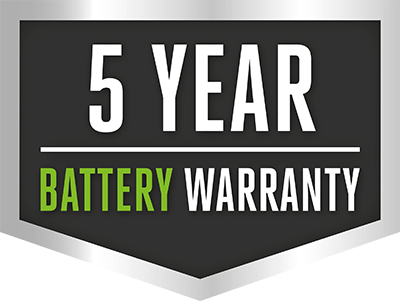5 χρόνια εγγύηση μπαταρίας EGO ARC Lithium MAX για οικιακή χρήση