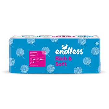 Endless Rich & Soft Χαρτί Υγείας 3φυλλο 95gr - 10 Ρολά