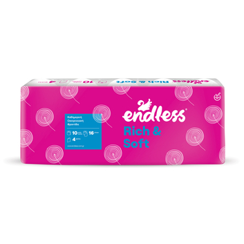 Endless Rich & Soft Χαρτί Υγείας 4φυλλο 105gr - 10 Ρολά