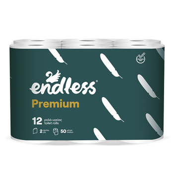 Endless Premium 2-Ply Toilet Paper 185g – 12 Rolls