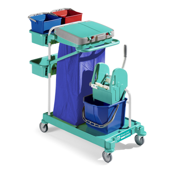 TTS Green 40 Cleaning Trolley