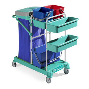 TTS Green 60 Cleaning Trolley