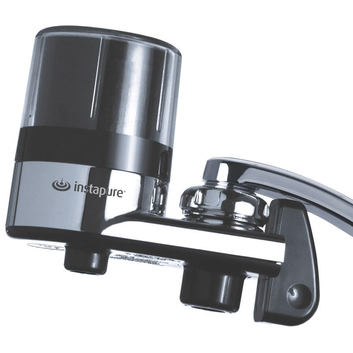Instapure F2CE Tap Water Filter Chrome with Clear Cap with Filter R2 5 μm
