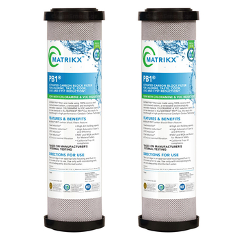 Matrikx PB1 0,5μm Replacement Activated Carbon Filter 2pcs.