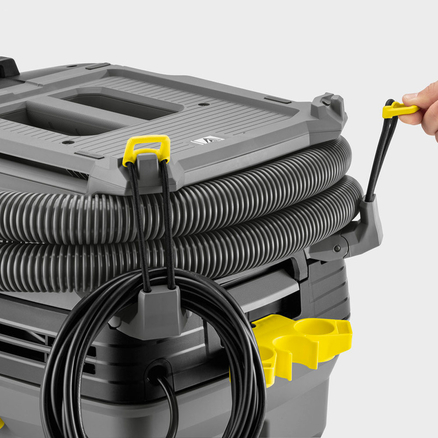 Flexible hose and power cable storage
