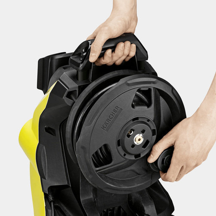 Hose reel for comfortable handling