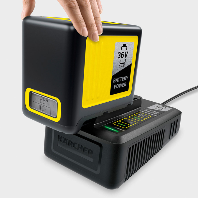 Product Kärcher Battery Power 36/5,0Ah Σετ μπαταρίας & Ταχυφορτιστή base image