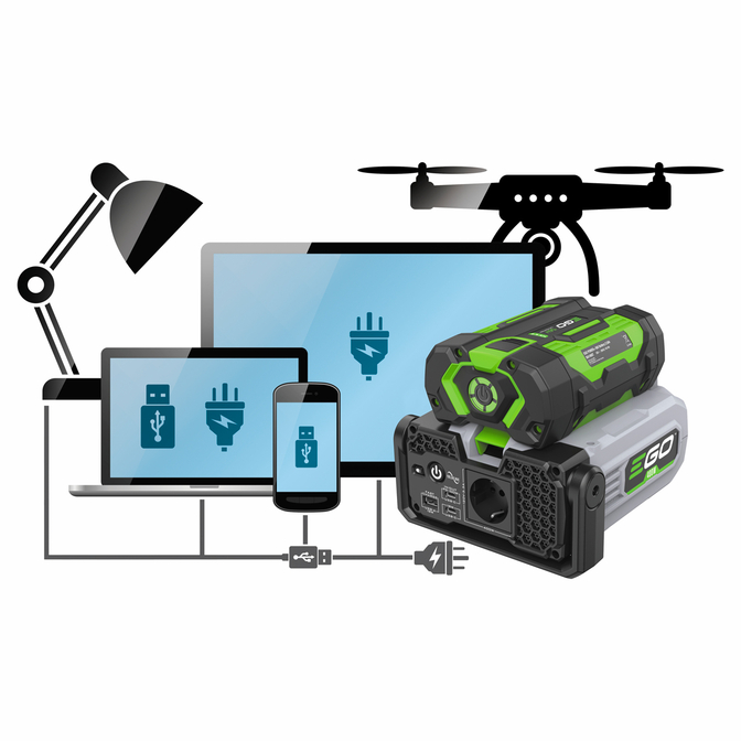Product EGO Power+ PAD5000E Nexus Escape Inverter 400W Solo Χωρίς Μπαταρία & Φορτιστή base image