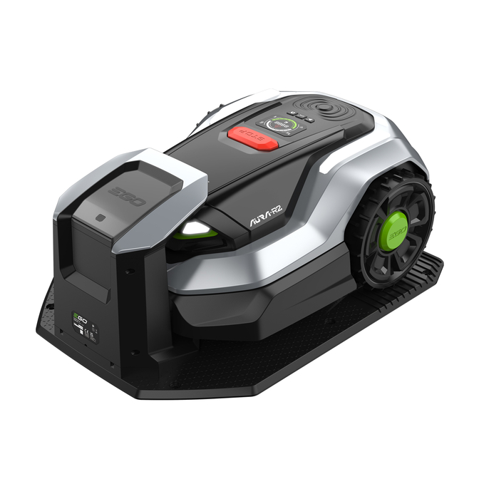 Product EGO AURA RMR1500E Robotic Lawn Mower 1500m² with RTK & Vision Navigation base image