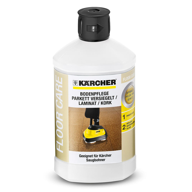 Product Kärcher RM 531 Υγρό Περιποίησης Δαπέδου για Στεγανοποιημένο Παρκέ/Μελαμίνη/Φελλό 1lt base image