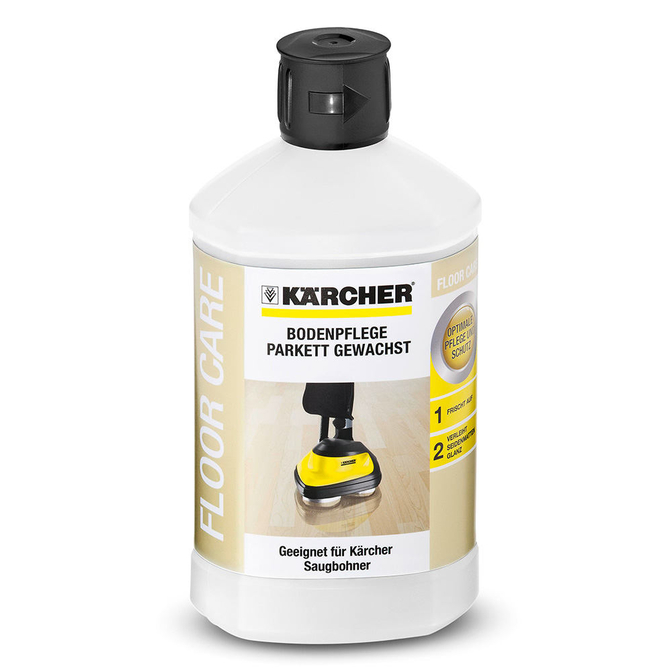 Product Kärcher RM 531 Υγρό Περιποίησης Δαπέδου για Κερωμένο Παρκέ, Παρκέ με Επίστρωση Λαδιού-Κεριού 1lt base image