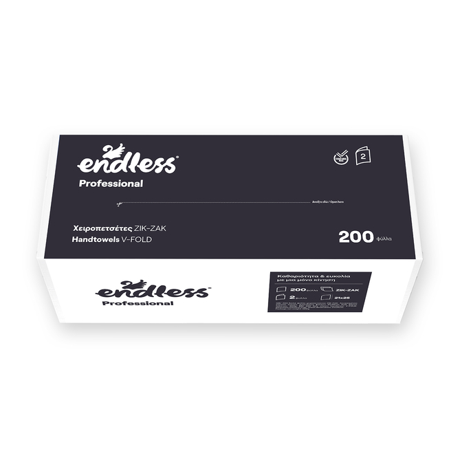 Product Endless Χειροπετσέτα Zik-Zak 2φυλλη 390g 200τμχ base image