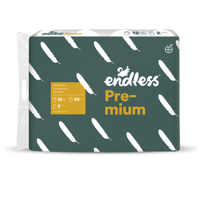 Product Endless Premium Χαρτί Υγείας 2φυλλο 190gr - 12 Ρολά base image