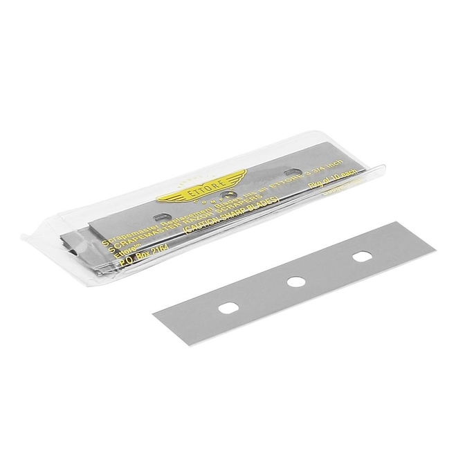 Product Ettore Scrapemaster Λεπίδες Ξύστρας Τζαμιών 10cm (10τεμ.) base image