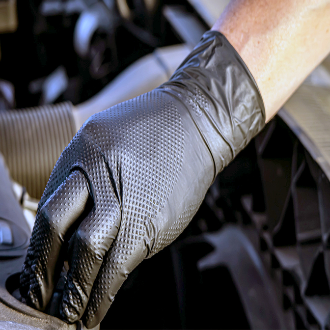 Product Aurelia Bold Max Γάντια Νιτριλίου Χωρίς Πούδρα Μαύρα (100 τμχ) base image