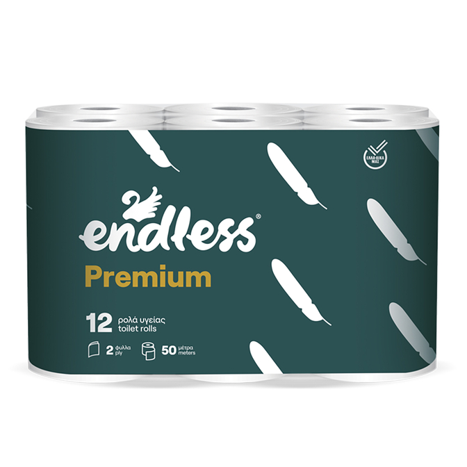Product Endless Premium 2-Ply Toilet Paper 185g – 12 Rolls base image