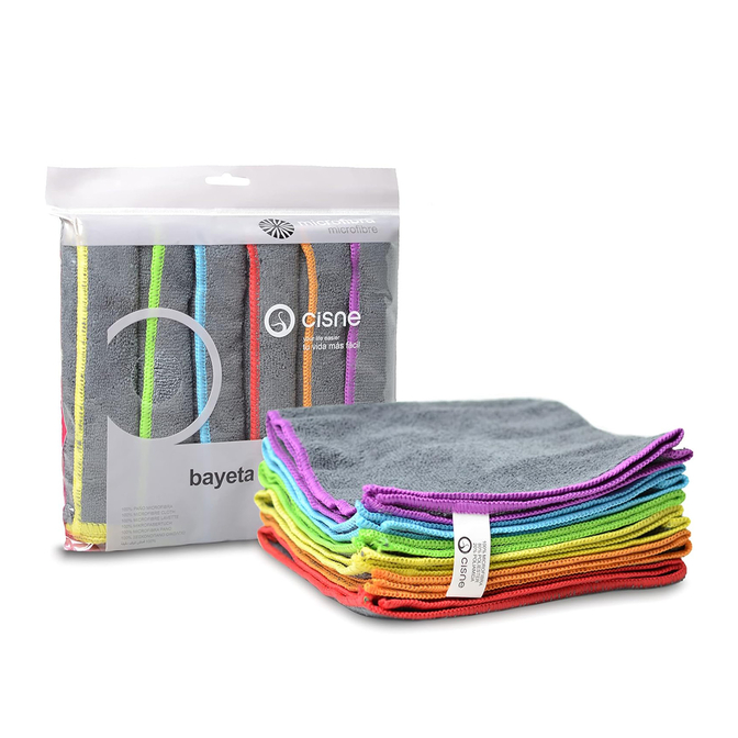 Product Cisne Bayeta Pro Microfiber Cloths 36x38cm 6 pc base image