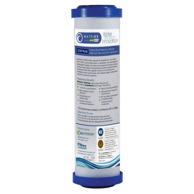 Product Matrikx CTO Plus 1μm Replacement Activated Carbon Filter base image