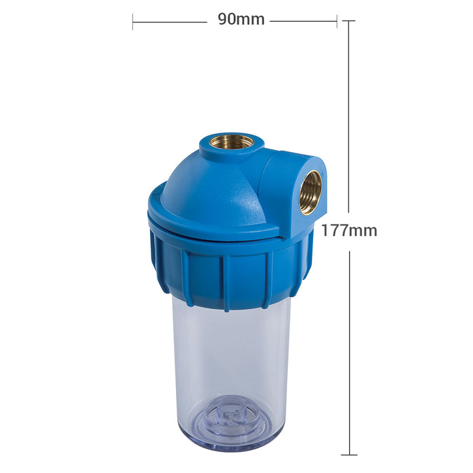 Product Atlas Filtri Mignon S 3P 1/2" SX AS Single Water Filter (Angular Supply) base image