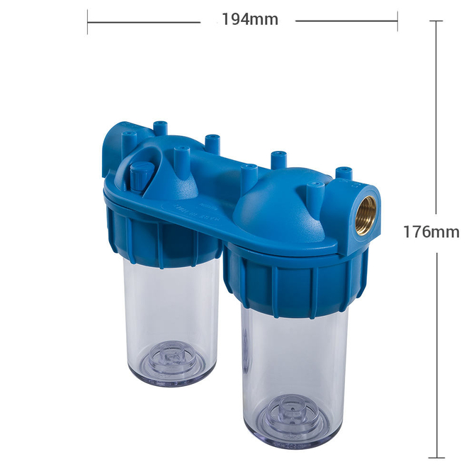 Product Atlas Filtri Mignon Duplex S 3P 1/2″ SX AS Διπλό Φίλτρο Νερού base image