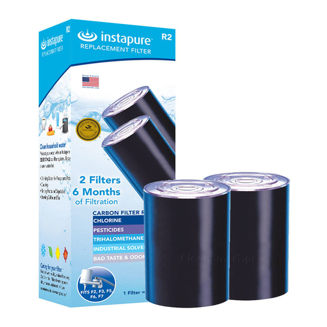 Product Instapure R2 Ανταλλακτικό Φίλτρο Νερού Ενεργού Άνθρακα (2τεμ.) base image