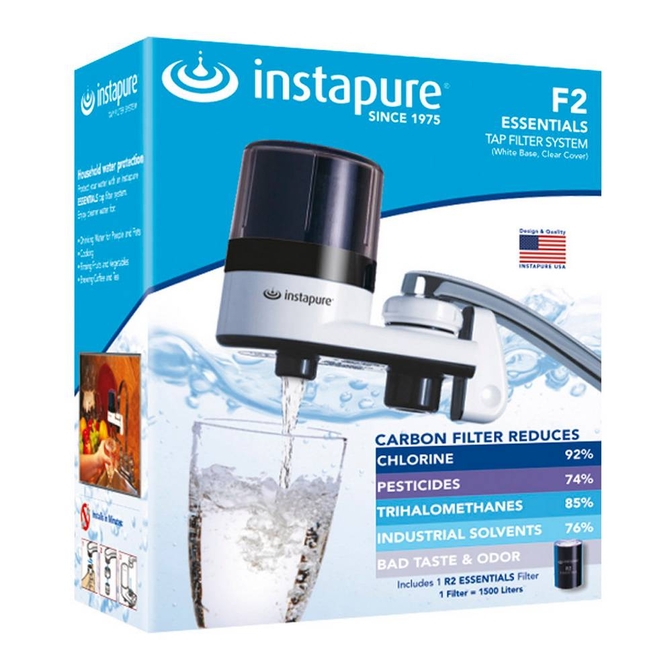Product Instapure F6CE Tap Water Filter White with Transparent Lid base image