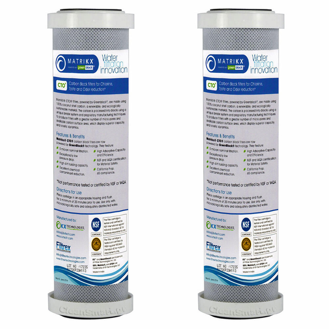 Product Matrikx CTO 5μm Replacement Activated Carbon Filter 2pcs. base image