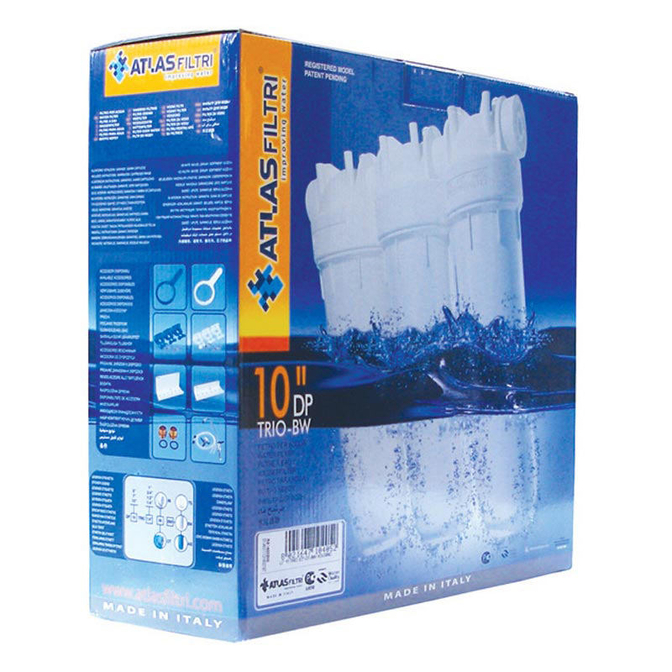 Product Atlas Filtri Φίλτρο DP 10″ Τριπλό 1/2″ Λευκό MFO SX-BW base image
